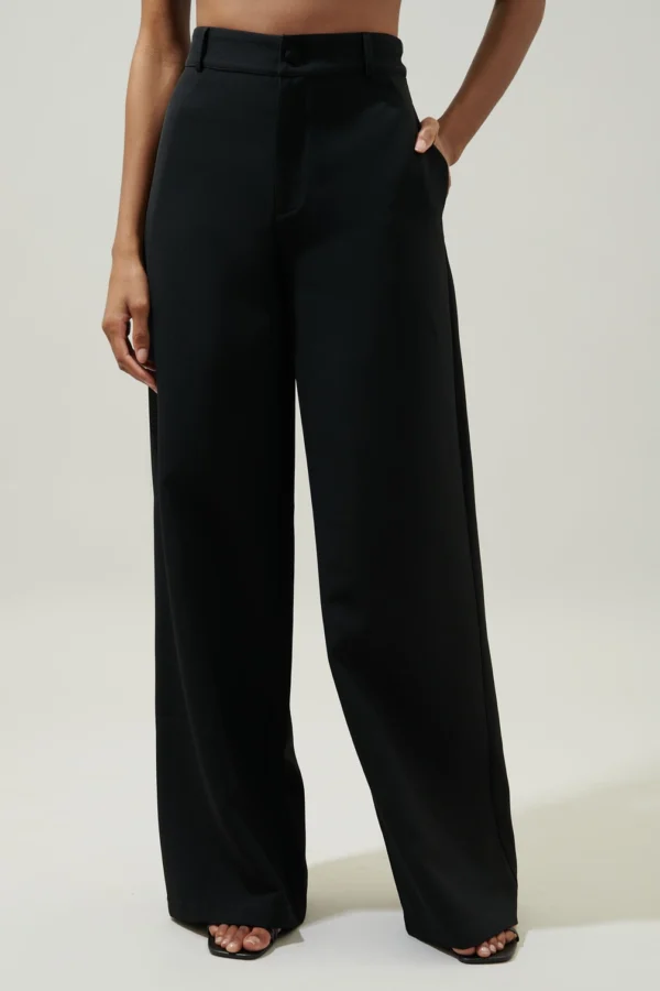 Belted High Waist/ Wide Leg Pants